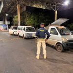 PRF apreende 27 veículos durante fiscalização de trânsito na Ponte da Amizade Imagem relativa a PRF apreende 27 veículos durante fiscalização de trânsito na Ponte da Amizade