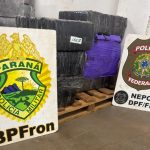 BPFRON e Polícia Federal apreendem 143 kg de maconha durante patrulhamento fluvial em Foz do Iguaçu Imagem relativa a BPFRON e Polícia Federal apreendem 143 kg de maconha durante patrulhamento fluvial em Foz do Iguaçu