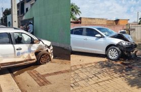 Muro de residência é atingido após colisão entre Virtus e Mobi no Brasmadeira Muro de residência é atingido após colisão entre Virtus e Mobi no Brasmadeira