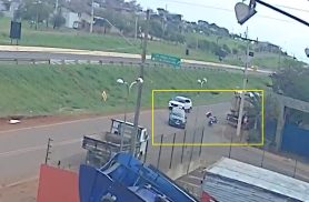 Câmera flagra conversão imprudente que resultou na morte de Jean Carlos em Cascavel Câmera flagra conversão imprudente que resultou na morte de Jean Carlos em Cascavel