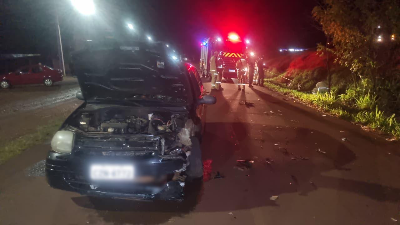 Acidente na BR-369 em Cascavel deixa motociclista morto após colisão frontal