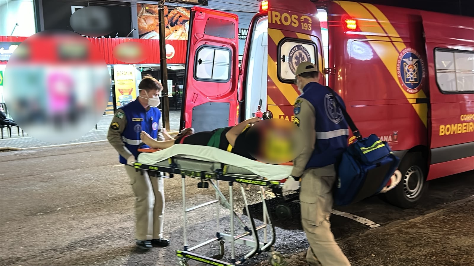 Mulher fica ferida após sofrer queda dentro de restaurante em Cascavel