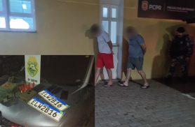 Dois homens são presos pelo CHOQUE com coletes balísticos e munições durante ação contra “piratas do asfalto”