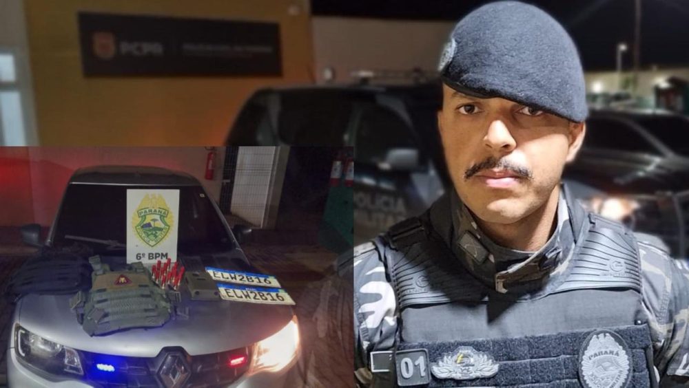 Ten. De Jesus diz que suspeitos usavam sinais luminosos para simular viatura e abordar veículos na BR-277 Imagem referente a Ten. De Jesus diz que suspeitos usavam sinais luminosos para simular viatura e abordar veículos na BR-277