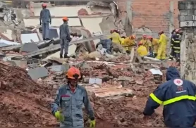 Prédio desaba em São Bernardo do Campo e deixa cinco feridos