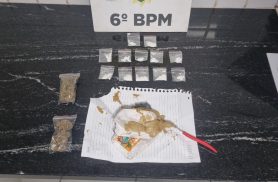 Denúncia de tráfico leva Pelotão de Choque a imóvel e resulta na apreensão de drogas em Cascavel