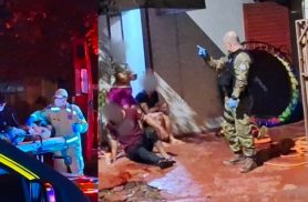 Briga termina com três esfaqueados e mobiliza SIATE e Guarda Municipal no bairro Morumbi, em Cascavel