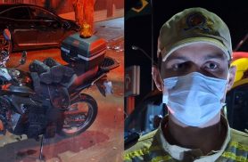 Tenente explica atendimento após colisão que deixou motociclista ferido no Neva em Cascavel