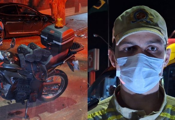 Tenente explica atendimento após colisão que deixou motociclista ferido no Neva em Cascavel