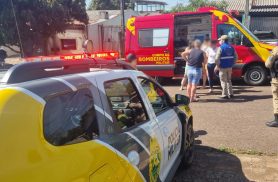 Acidente seguido de confusão mobiliza PM e Siate no Bairro Santa Felicidade