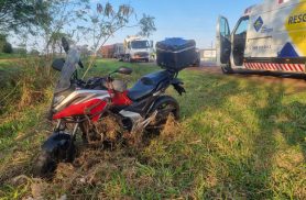 Motociclista sofre amputação do pé após acidente com ônibus na BR-369