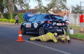 Caminhonete perde peça na pista e provoca acidente com dois Onix em Cascavel