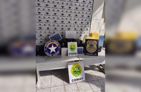 Operação conjunta apreende 60 equipamentos eletrônicos e prende duas pessoas em Cascavel