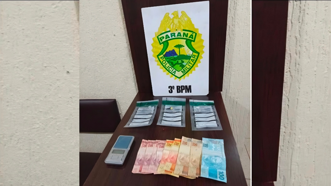 Imagem referente a Dois adolescentes são apreendidos com drogas e dinheiro em Pato Branco