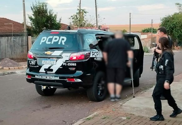 Polícia Civil cumpre mandado de busca por roubo no Parque dos Ipês, em Cascavel