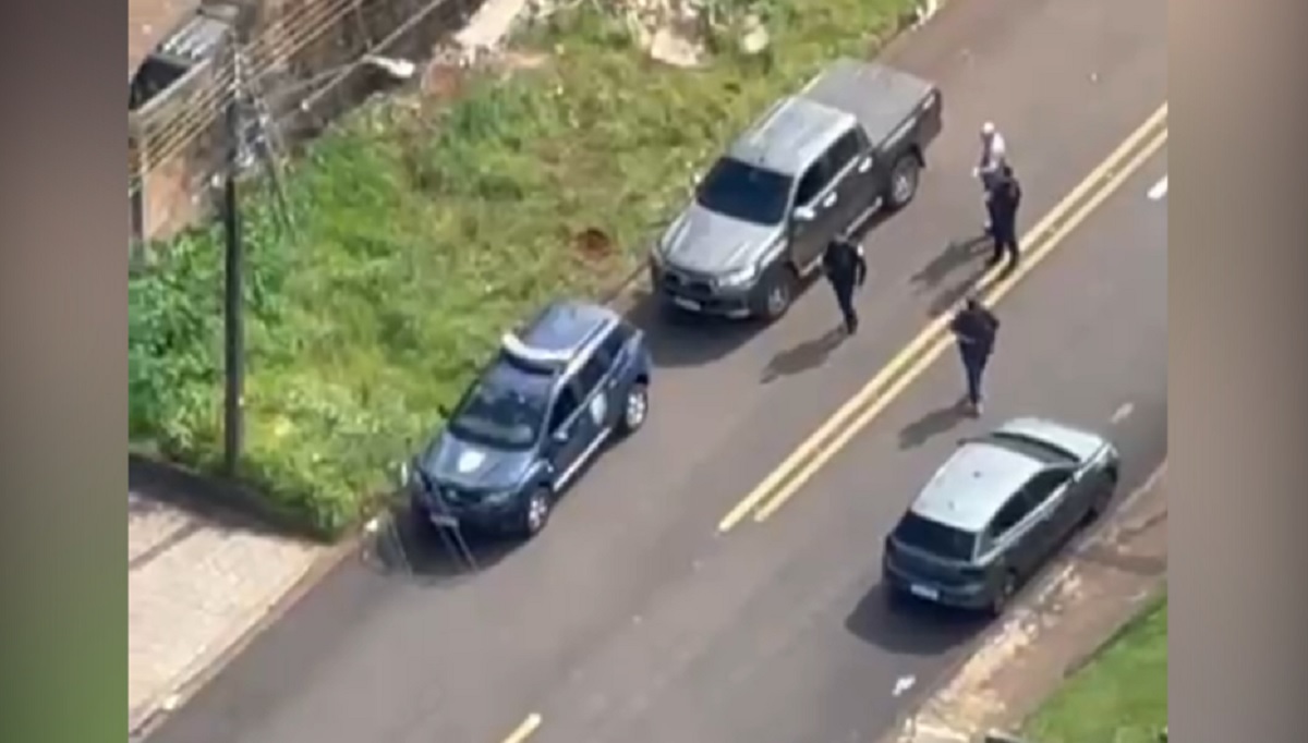 Veja vídeo com imagens aéreas da perseguição que levou à apreensão de camionete furtada