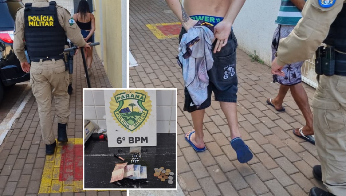 16 anos: trio envolvido com compra e venda de crack é preso na Praça da Bíblia