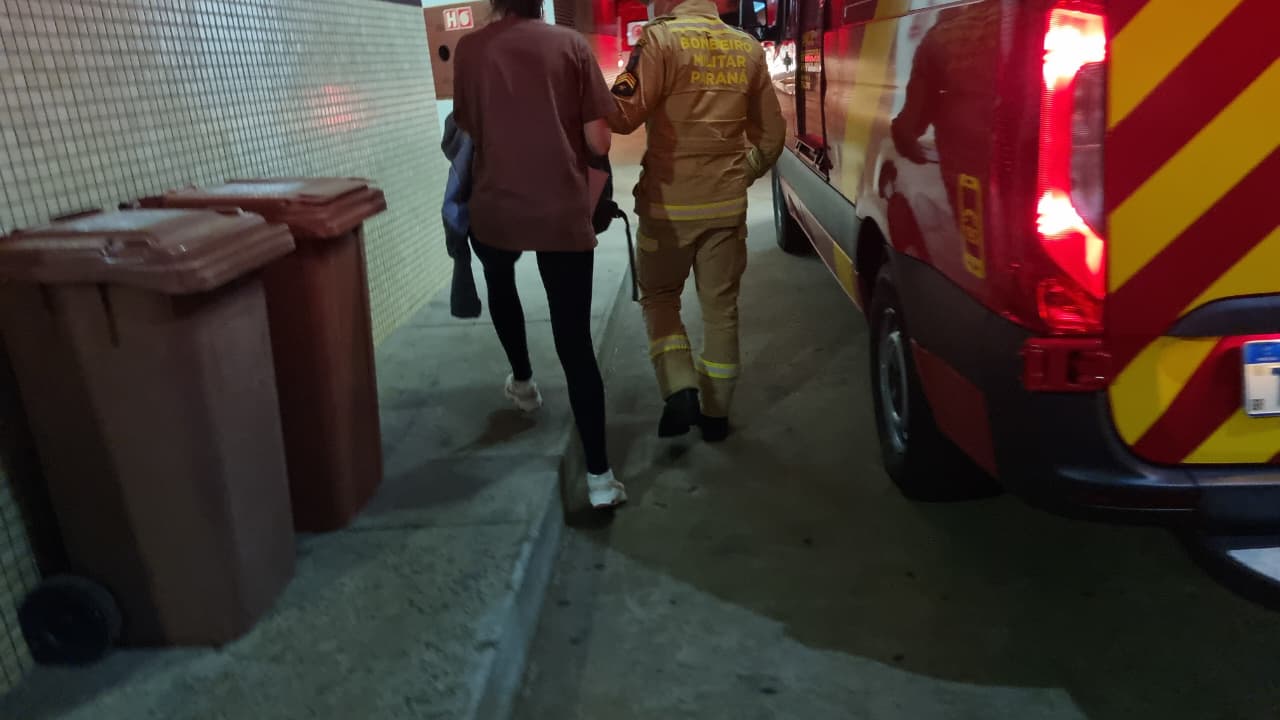 Mulher de 35 anos sofre corte na cabeça após acidente no aeroporto de Cascavel