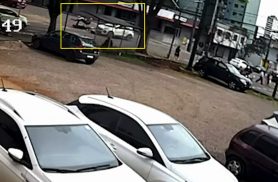 Veja como ocorreu acidente que deixou motociclista ferido no Centro de Cascavel