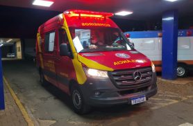 Colisão entre duas motos deixa motociclista ferido no Santos Dumont, em Cascavel