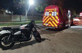 Motociclista fica ferido em colisão com Palio no Alto Alegre