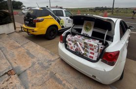 Homem é preso com mil pacotes de cigarros contrabandeados na PR-323, em Perobal