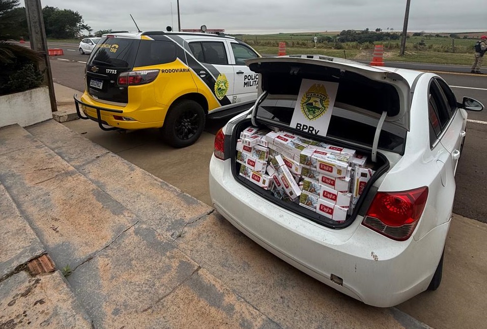 Homem é preso com mil pacotes de cigarros contrabandeados na PR-323, em Perobal