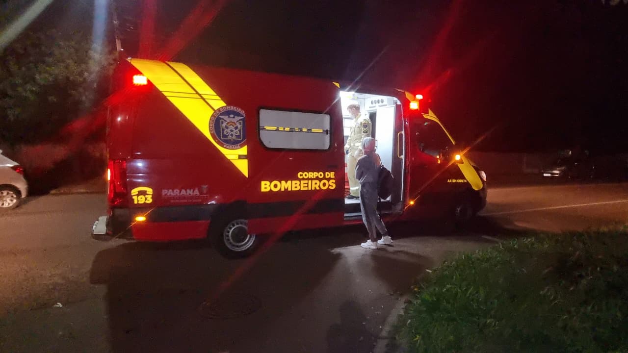 Motociclista fica ferido após sofrer queda de moto em Cascavel