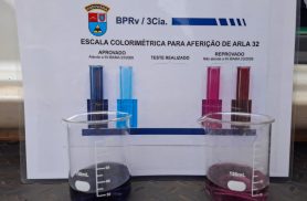 Polícia flagra caminhão com ARLA 32 adulterado e emissão de poluentes pode chegar a 500% acima do limite