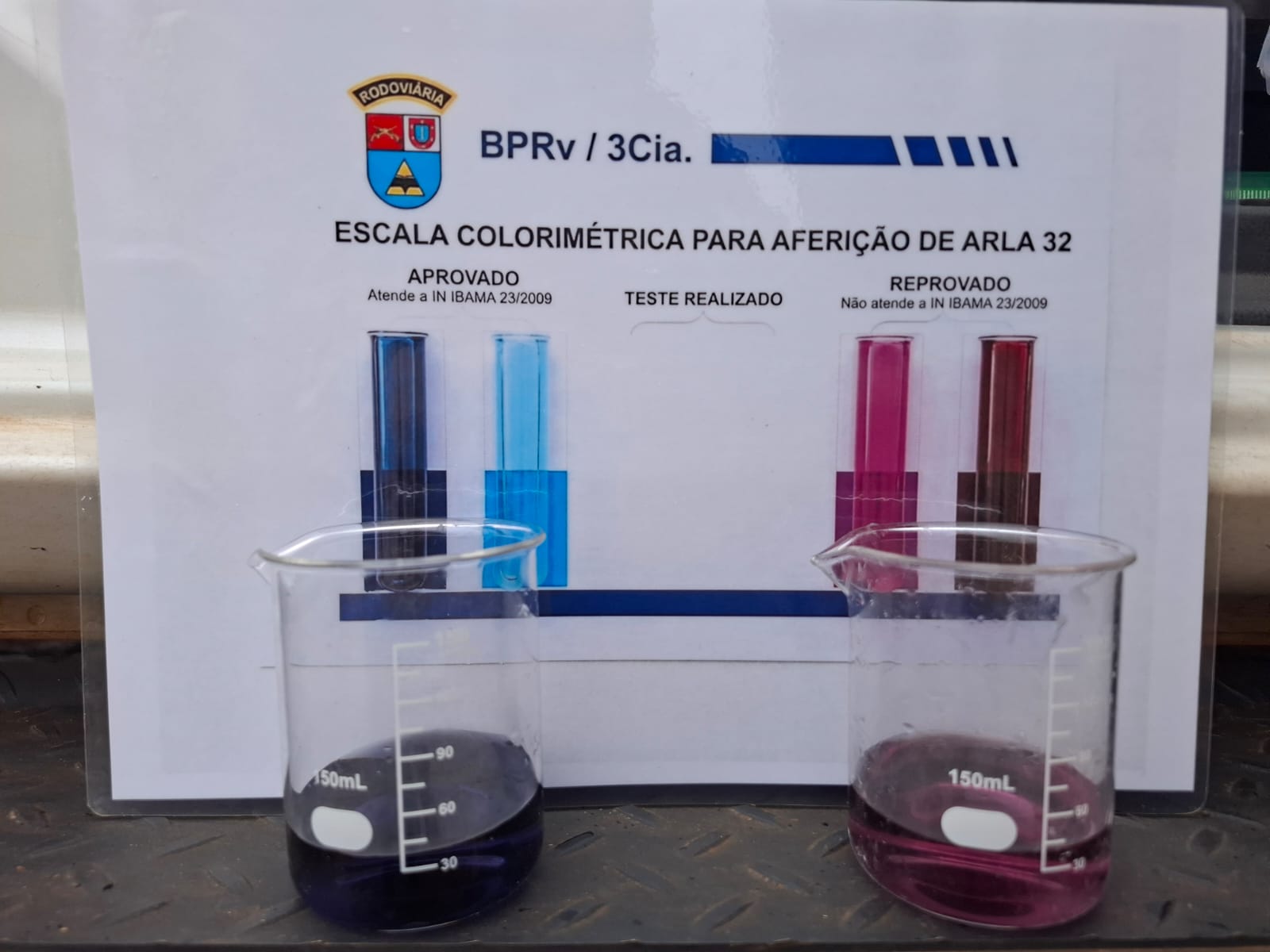 Imagem referente a Polícia flagra caminhão com ARLA 32 adulterado e emissão de poluentes pode chegar a 500% acima do limite