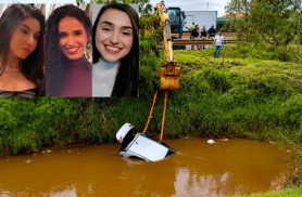 Identificadas estudantes que morreram após carro cair em valeta e ficam submerso