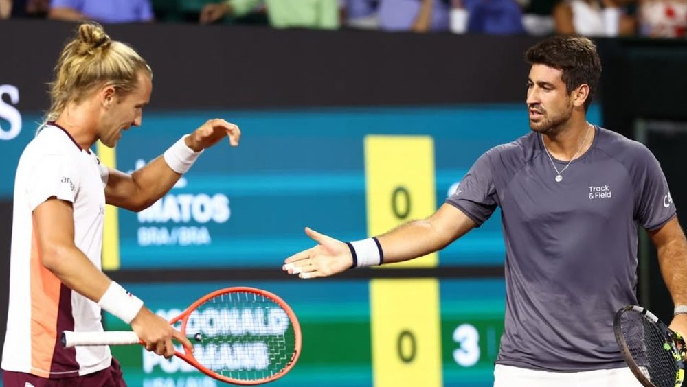 Rafael Matos e Orlando Luz vão à semi de duplas do ATP de Cincinnati Imagem referente a Rafael Matos e Orlando Luz vão à semi de duplas do ATP de Cincinnati