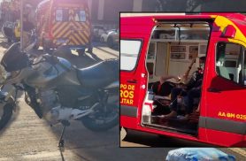 Duas vítimas: atropelamento por moto é registrado no Centro de Cascavel
