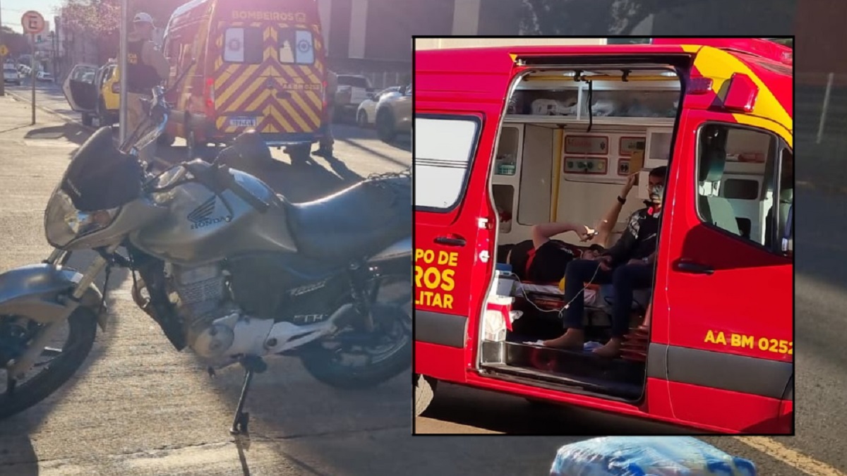 Duas vítimas: atropelamento por moto é registrado no Centro de Cascavel