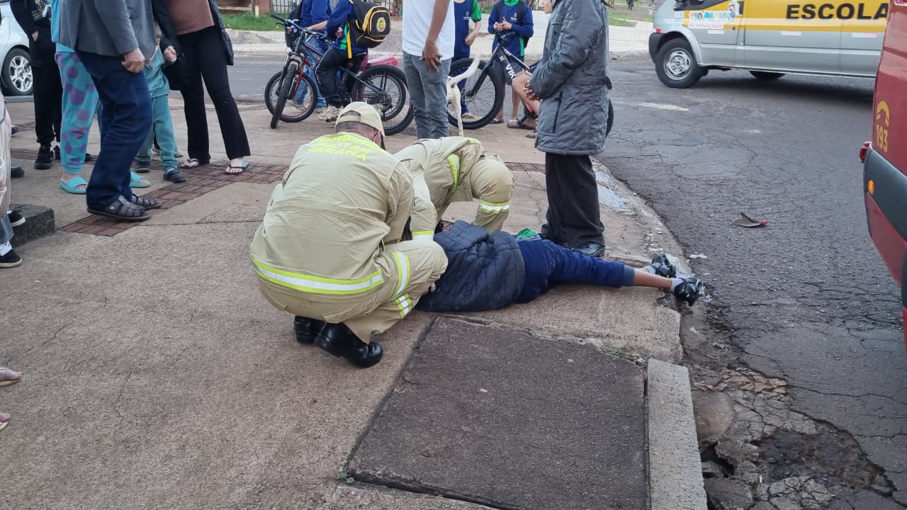 Menino é atropelado por Mobi no Santa Cruz