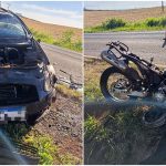 Colisão frontal entre carro e moto deixa dois mortos e cinco feridos na PR-436 Imagem relativa a Colisão frontal entre carro e moto deixa dois mortos e cinco feridos na PR-436