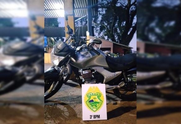Motocicleta é apreendida após fiscalização apontar irregularidades em Pato Branco