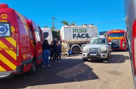 Motorista bêbado bate caminhonete contra caminhão no bairro Cataratas