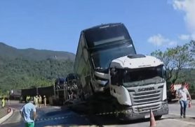 Justiça decreta prisão preventiva de caminhoneiro após morte de casal na BR-277; sem freios