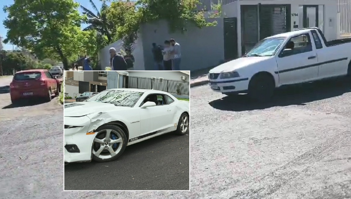 Colisão entre três carros chama atenção para falta de sinalização em cruzamento de Cascavel