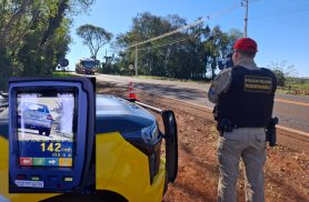 Operação Radar flagra 70 motoristas acima da velocidade em apenas uma hora na PR-364, em Palotina