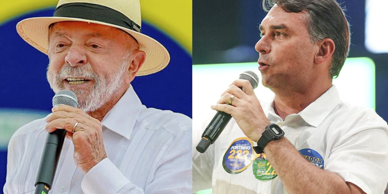 Imagem referente a Lula e Bolsonaro aparecem tecnicamente empatados no 1º turno, aponta AtlasIntel/Bloomberg