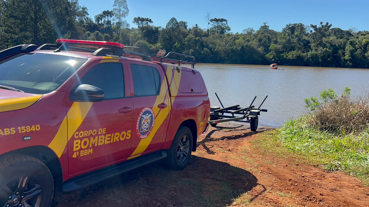 Buscas continuam neste domingo por homem desaparecido após afogamento em Cascavel