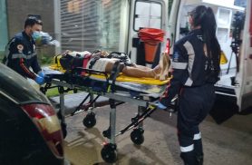 Mulher fica ferida em acidente no Esmeralda