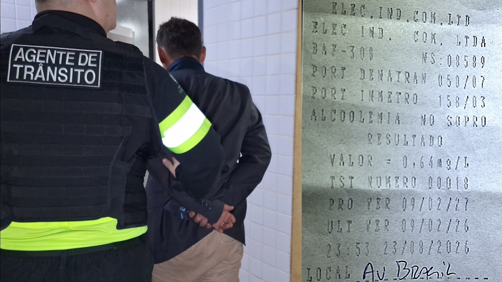 Motorista é preso após teste apontar 0,64 mg/L de álcool em Cascavel
