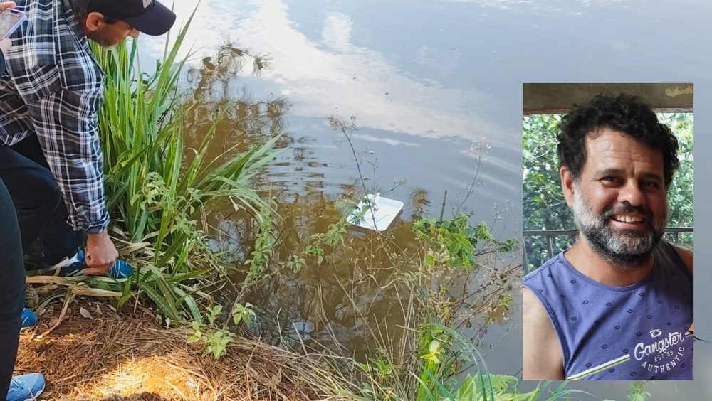 Familiares acendem vela para Alex Viana, homem que desapareceu ao cair de jet ski Imagem referente a Familiares acendem vela para Alex Viana, homem que desapareceu ao cair de jet ski