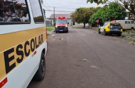 Criança esquecida dentro de van escolar é resgatada pelo Corpo de Bombeiros em Cascavel