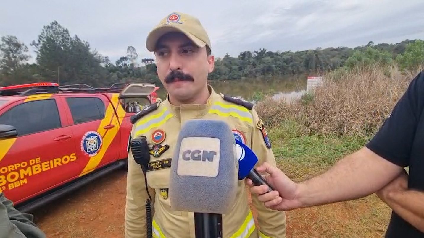 Corpo de Alex Budke Viana ainda não foi localizado; Oficial dá detalhes sobre as buscas