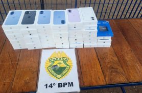 PM recupera van e carga de celulares após roubo no Jardim América, em Foz do Iguaçu