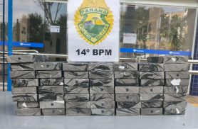 PM recupera 54 iPhones após roubo no Jardim América, em Foz do Iguaçu